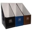 Suport vertical din carton Herlitz Montana, cotor 115 mm, negru
